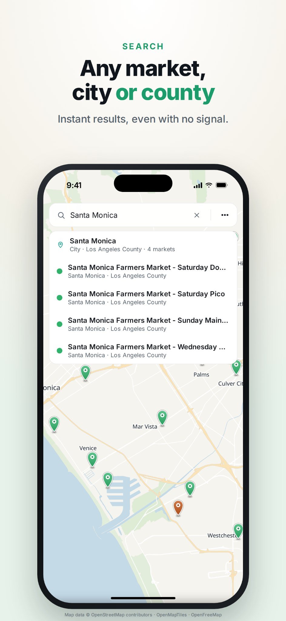 FMM search results for Santa Monica